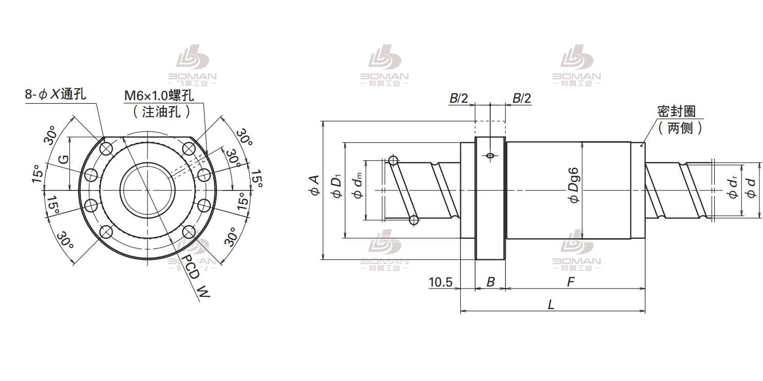 BSS5012-4E-BSS滚珠丝杠螺母