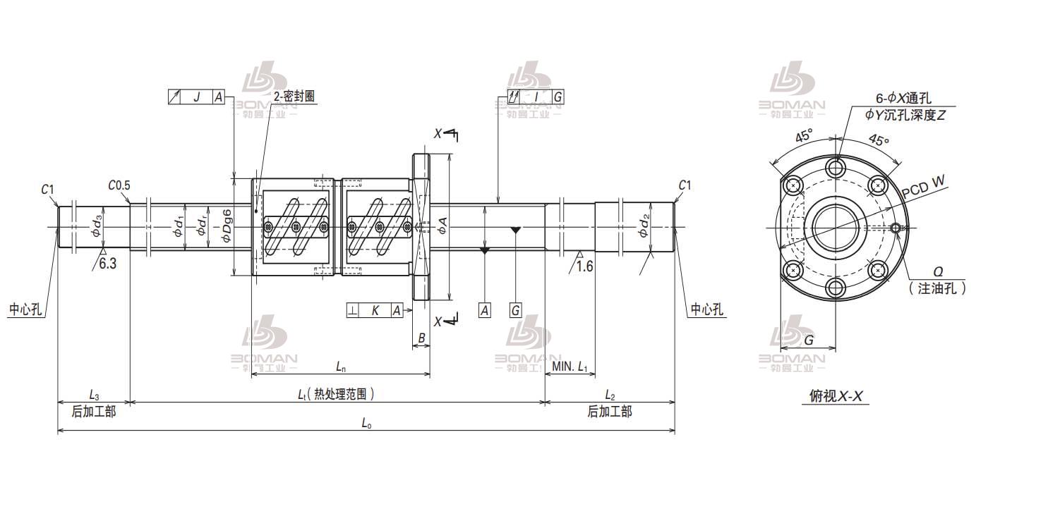 W3612SS-2D-C5Z10-NSK FS滚珠丝杠